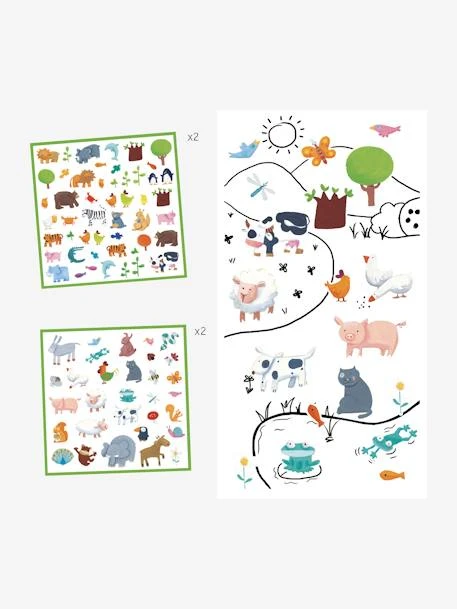 160 Stickers Animaux DJECO Multicolore - Djeco 5 160 Stickers Animaux DJECO Multicolore - Djeco – Image 3