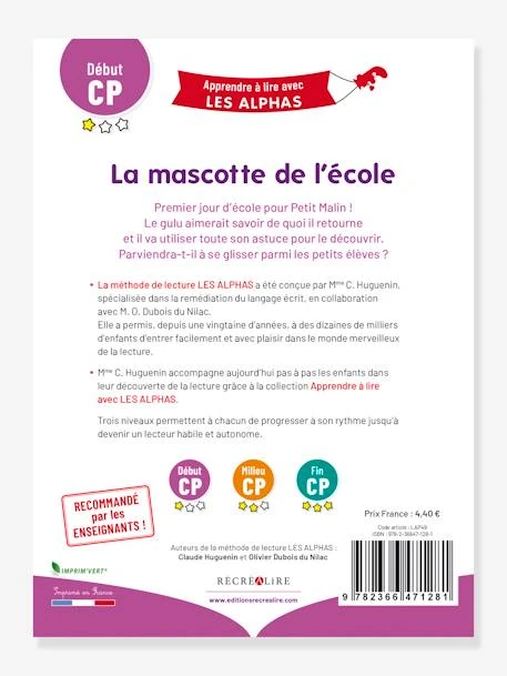 Apprendre à Lire Avec Les Alphas - La Mascotte De L'école RÉCRÉALIRE Violet - Recrealire 6 Apprendre à Lire Avec Les Alphas - La Mascotte De L'école RÉCRÉALIRE Violet - Recrealire – Image 4