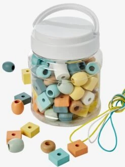 Baril De Grosses Perles En Bois FSC® Rose - Vertbaudet -Enfants Jouets Magasin baril de grosses perles en bois fsc 4