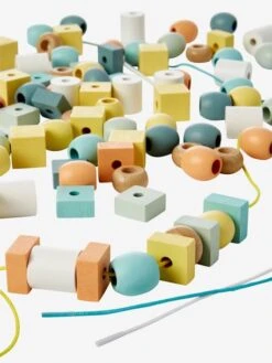 Baril De Grosses Perles En Bois FSC® Rose - Vertbaudet -Enfants Jouets Magasin baril de grosses perles en bois fsc 5