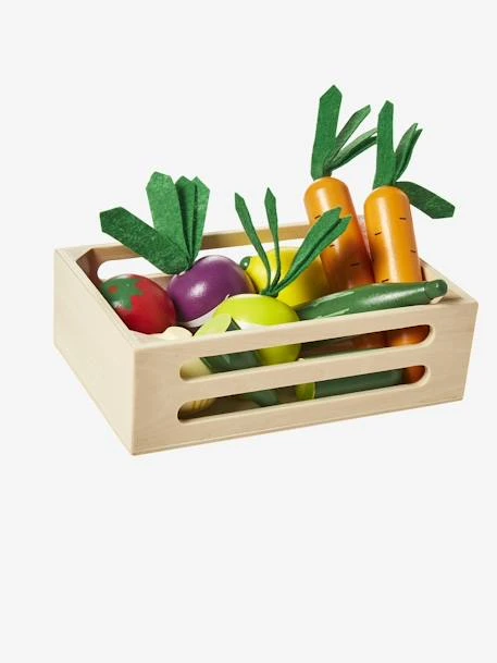 Cagette De Légumes Pour Dinette En Bois FSC® Multicolore - Vertbaudet 4 Cagette De Légumes Pour Dinette En Bois FSC® Multicolore - Vertbaudet – Image 2