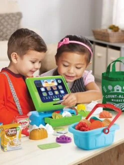 Caisse Enregistreuse Interactive Maxi Shopping - VTECH Multicolore - Toutes Les Marques -Enfants Jouets Magasin caisse enregistreuse interactive maxi shopping vtech 2