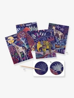 Cartes à Gratter Nature Luxuriante DJECO Violet - Djeco -Enfants Jouets Magasin cartes a gratter nature luxuriante djeco 2