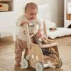 Chariot De Marche Poussette En Bois FSC® Rose - Vertbaudet -Enfants Jouets Magasin chariot de marche poussette en bois fsc