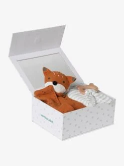 Coffret Cadeau 3 Pièces : Lange + Doudou + Hochet Rose - Vertbaudet -Enfants Jouets Magasin coffret cadeau 3 pieces lange doudou hochet 2