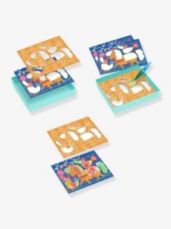 Coloriage Pour Les Petits Funambule Et Balles DJECO Bleu - Djeco -Enfants Jouets Magasin coloriage pour les petits funambule et balles djeco 3