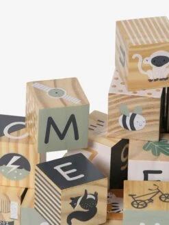 Cubes Alphabet En Bois FSC® Multicolore - Vertbaudet -Enfants Jouets Magasin cubes alphabet en bois fsc 1
