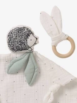 Doudou Carré En Coton Bio* Et Polyester + Hochet Rond LOVELY NATURE Blanc Moyen Uni Avec Decor - Vertbaudet 7 Doudou Carré En Coton Bio* Et Polyester + Hochet Rond LOVELY NATURE Blanc Moyen Uni Avec Decor - Vertbaudet -Enfants Jouets Magasin doudou carre en coton bio et polyester hochet rond lovely nature 2
