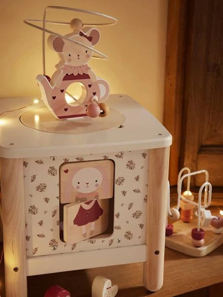 Grand Cube D'activités GRENIER En Bois FSC® Blanc - Vertbaudet 3 Grand Cube D'activités GRENIER En Bois FSC® Blanc - Vertbaudet