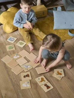 Jeu De Mémo Géant En Bois FSC® Multicolor - Vertbaudet -Enfants Jouets Magasin jeu de memo geant en bois fsc 3