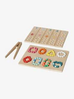 Jeu Tri Des Billes En Bois FSC® Multicolore - Vertbaudet -Enfants Jouets Magasin jeu tri des billes en bois fsc 2