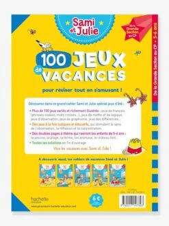 Livre éducatif Sami Et Julie - 100 Jeux De Vacances De La Grande Section Au CP - Cahier De Vacances 2021 - HACHETTE ÉDUCATION Blanc - Hachette -Enfants Jouets Magasin livre educatif sami et julie 100 jeux de vacances de la grande section au cp cahier de vacances 2021 hachette education 2