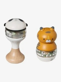 Lot De 2 Hochets En Bois FSC® Vert - Vertbaudet -Enfants Jouets Magasin lot de 2 hochets en bois fsc 3