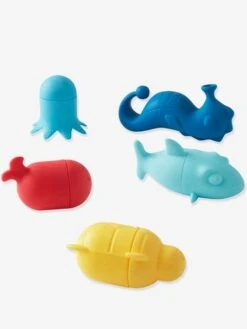 Lot De 5 Aspergeurs De Bain Silicone Lavables Multicolore - Vertbaudet -Enfants Jouets Magasin lot de 5 aspergeurs de bain silicone lavables 2
