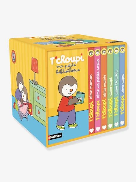 Ma Petite Bibliothèque T'choupi NATHAN Jaune - Nathan 3 Ma Petite Bibliothèque T'choupi NATHAN Jaune - Nathan