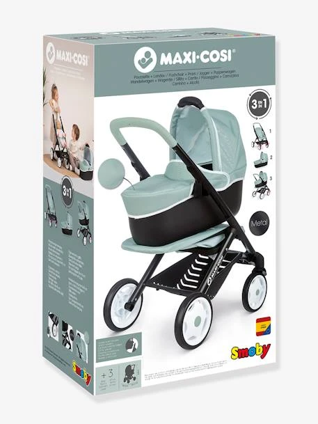 Maxi Cosi Poussette Landau 3 En 1 - SMOBY Vert - Smoby 4 Maxi Cosi Poussette Landau 3 En 1 - SMOBY Vert - Smoby – Image 2