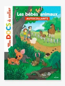 Mes Docs à Coller - Les Bébés Animaux - ÉDITIONS MILAN Blanc - Hachette