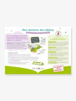 Mes Dominos Des Alphas RÉCRÉALIRE Blanc - Recrealire -Enfants Jouets Magasin mes dominos des alphas recrealire 3