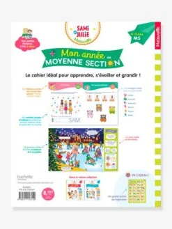 Mon Année De Moyenne Section Avec Sami Et Julie 4-5 Ans - HACHETTE ÉDUCATION Blanc - Hachette -Enfants Jouets Magasin mon annee de moyenne section avec sami et julie 4 5 ans hachette education 1