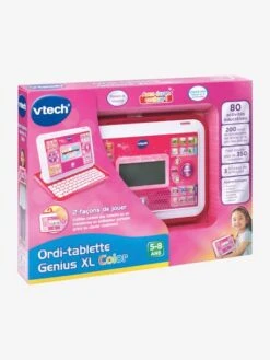 Ordi-tablette Genius XL Color VTECH Rose - Toutes Les Marques -Enfants Jouets Magasin ordi tablette genius xl color vtech 4