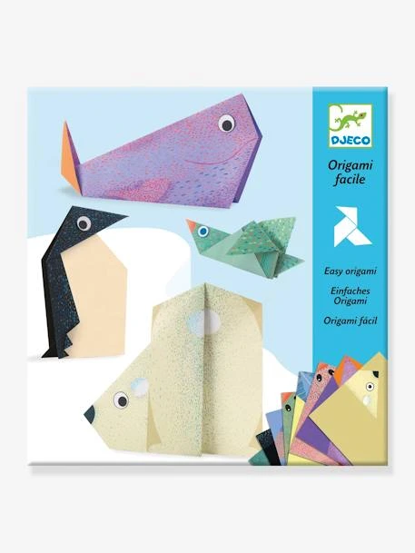 Origami Facile - Les Animaux Polaires DJECO Bleu - Djeco 3 Origami Facile - Les Animaux Polaires DJECO Bleu - Djeco