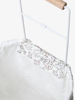 Panier De Courses à Roulettes En Métal, Tissu Et Bois FSC® Gris - Vertbaudet -Enfants Jouets Magasin panier de courses a roulettes en metal tissu et bois fsc 3