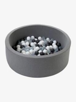 Parc à Balles En Mousse + 200 Balles Gris - Vertbaudet -Enfants Jouets Magasin parc a balles en mousse 200 balles 4