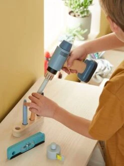 Perceuse Visseuse Et Ses Accessoires En Bois FSC® Gris - Vertbaudet -Enfants Jouets Magasin perceuse visseuse et ses accessoires en bois fsc 3