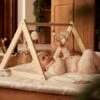 Portique D'éveil Base Triangle En Bois FSC® Beige - Vertbaudet -Enfants Jouets Magasin portique deveil base triangle en bois fsc