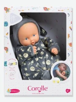 Poupée Babipouce Brille Dans La Nuit COROLLE Gris Fonce Uni Avec Decor - Corolle -Enfants Jouets Magasin poupee babipouce brille dans la nuit corolle 1
