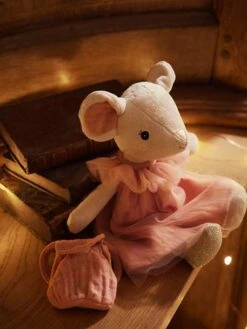 Poupée Souris Et Son Sac à Dos Pour Dent De Lait Blanc - Vertbaudet -Enfants Jouets Magasin poupee souris et son sac a dos pour dent de lait 1