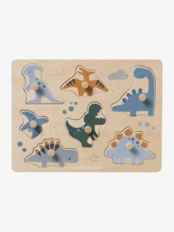 Puzzle Bouton Dinosaures En Bois FSC® Multicolore - Vertbaudet -Enfants Jouets Magasin puzzle bouton dinosaures en bois fsc 2