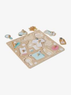 Puzzle Bouton Salle De Bain En Bois FSC® Multicolore - Vertbaudet -Enfants Jouets Magasin puzzle bouton salle de bain en bois fsc 2