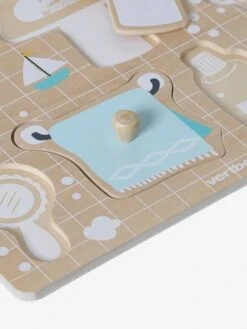 Puzzle Bouton Salle De Bain En Bois FSC® Multicolore - Vertbaudet -Enfants Jouets Magasin puzzle bouton salle de bain en bois fsc 5