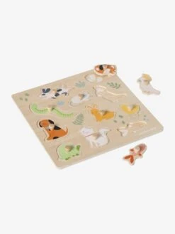 Puzzle Boutons Animaux De Compagnie En Bois FSC® Multicolore - Vertbaudet -Enfants Jouets Magasin puzzle boutons animaux de compagnie en bois fsc 3