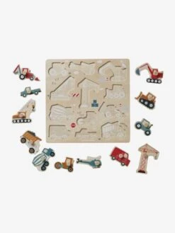 Puzzle Boutons Chantier En Bois FSC® Jaune - Vertbaudet -Enfants Jouets Magasin puzzle boutons chantier en bois fsc 2