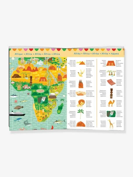 Puzzle D'observation 200 Pièces Tour Du Monde DJECO Vert - Djeco 4 Puzzle D'observation 200 Pièces Tour Du Monde DJECO Vert - Djeco – Image 2