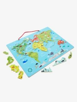 Puzzle Monde Magnétique En Bois FSC® Multicolore - Vertbaudet -Enfants Jouets Magasin puzzle monde magnetique en bois fsc 2
