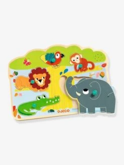 Puzzle Sonore Baobab - DJECO Jaune - Djeco -Enfants Jouets Magasin puzzle sonore baobab djeco 2