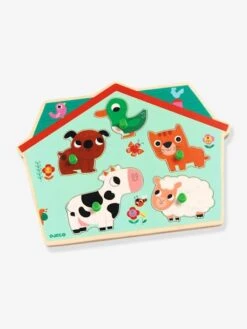 Puzzle Sonore Ouaf Woof - DJECO Bleu - Djeco -Enfants Jouets Magasin puzzle sonore ouaf woof djeco 2