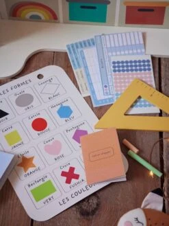 Salle De Classe Triptyque En Bois FSC® Multicolore - Vertbaudet -Enfants Jouets Magasin salle de classe triptyque en bois fsc 2