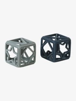 Set De 2 Cubes En Silicone Bleu - Vertbaudet -Enfants Jouets Magasin set de 2 cubes en silicone 3