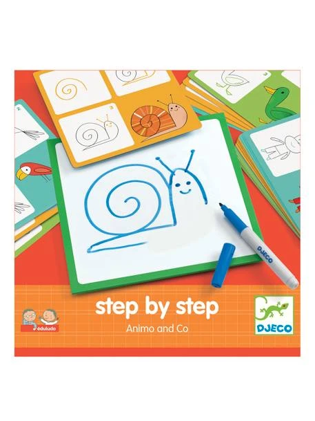 Step By Step Animals DJECO Multicolore - Djeco 3 Step By Step Animals DJECO Multicolore - Djeco