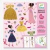 Stickers Repositionnables Robes Des 4 Saisons DJECO Rose - Djeco -Enfants Jouets Magasin stickers repositionnables robes des 4 saisons djeco