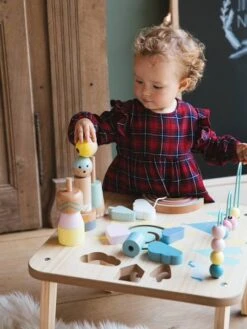 Table D'activités Petits Sioux En Bois FSC® Multicolore - Vertbaudet -Enfants Jouets Magasin table dactivites petits sioux en bois fsc 1