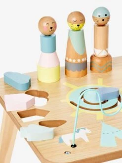 Table D'activités Petits Sioux En Bois FSC® Multicolore - Vertbaudet -Enfants Jouets Magasin table dactivites petits sioux en bois fsc 4