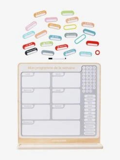 Tableau Organisateur De Semaine Gris - Vertbaudet -Enfants Jouets Magasin tableau organisateur de semaine 3