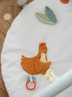 Tapis D'éveil Avec Arches En Coton Nid D'abeille LOVELY FARM Lovely Farm - Multicolore - Vertbaudet -Enfants Jouets Magasin tapis deveil avec arches en coton nid dabeille lovely farm 3