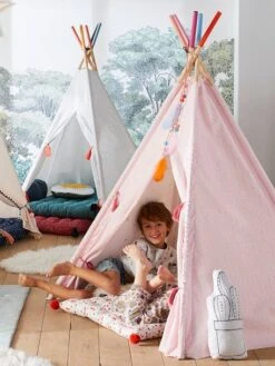 Tipi Réversible Petite Sioux Rose - Vertbaudet 10 Tipi Réversible Petite Sioux Rose - Vertbaudet -Enfants Jouets Magasin tipi reversible petite sioux 3