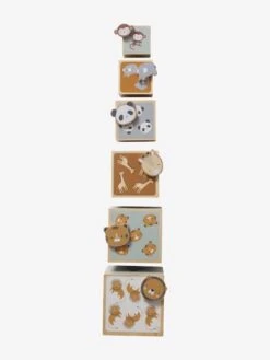 Tour De Cubes Avec Formes à Encastrer En Bois FSC® Beige - Vertbaudet -Enfants Jouets Magasin tour de cubes avec formes a encastrer en bois fsc 3